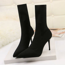 Load image into Gallery viewer, SEGGNICE Sexy Sock Boots Knitting Stretch Boots
